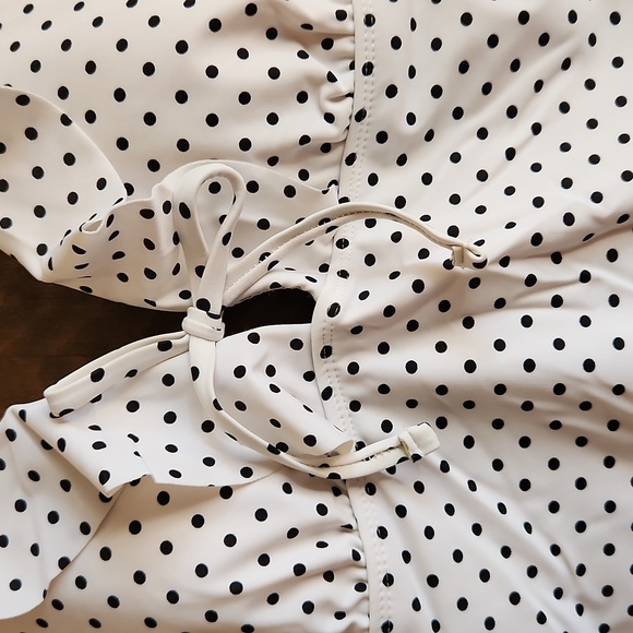 Polka-dot Swim Suit Top - Picture 2 of 5